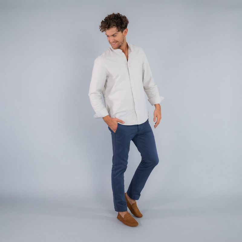 Mocasin-Cuero-Hombre-Lotus