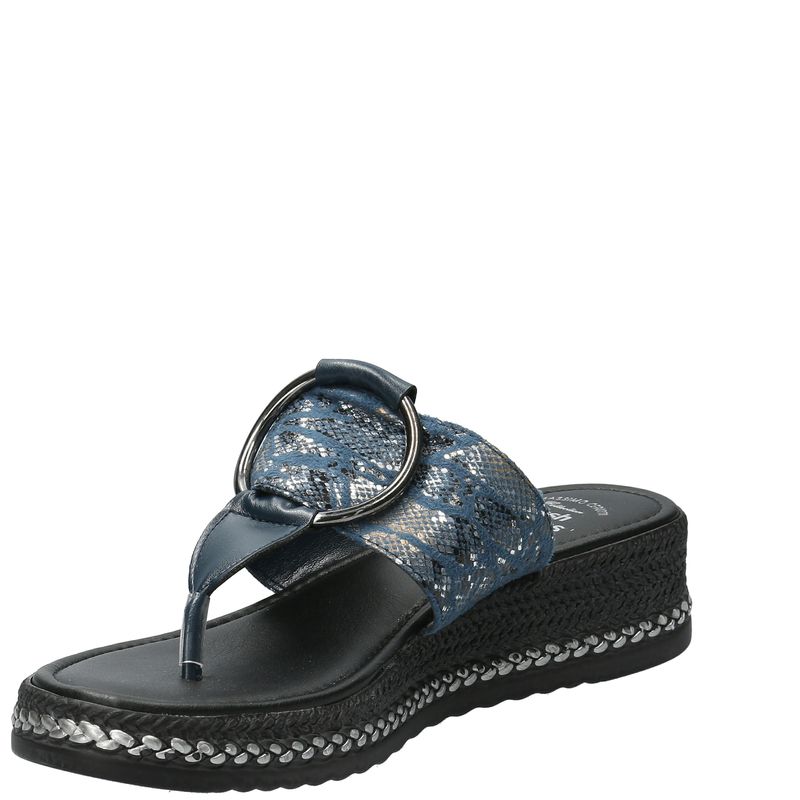 Sandalia Mujer Fiama Azul