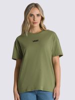 Polera-Manga-Corta-Mujer-Flying-V-Oversized--Verde-Musgo-Vans