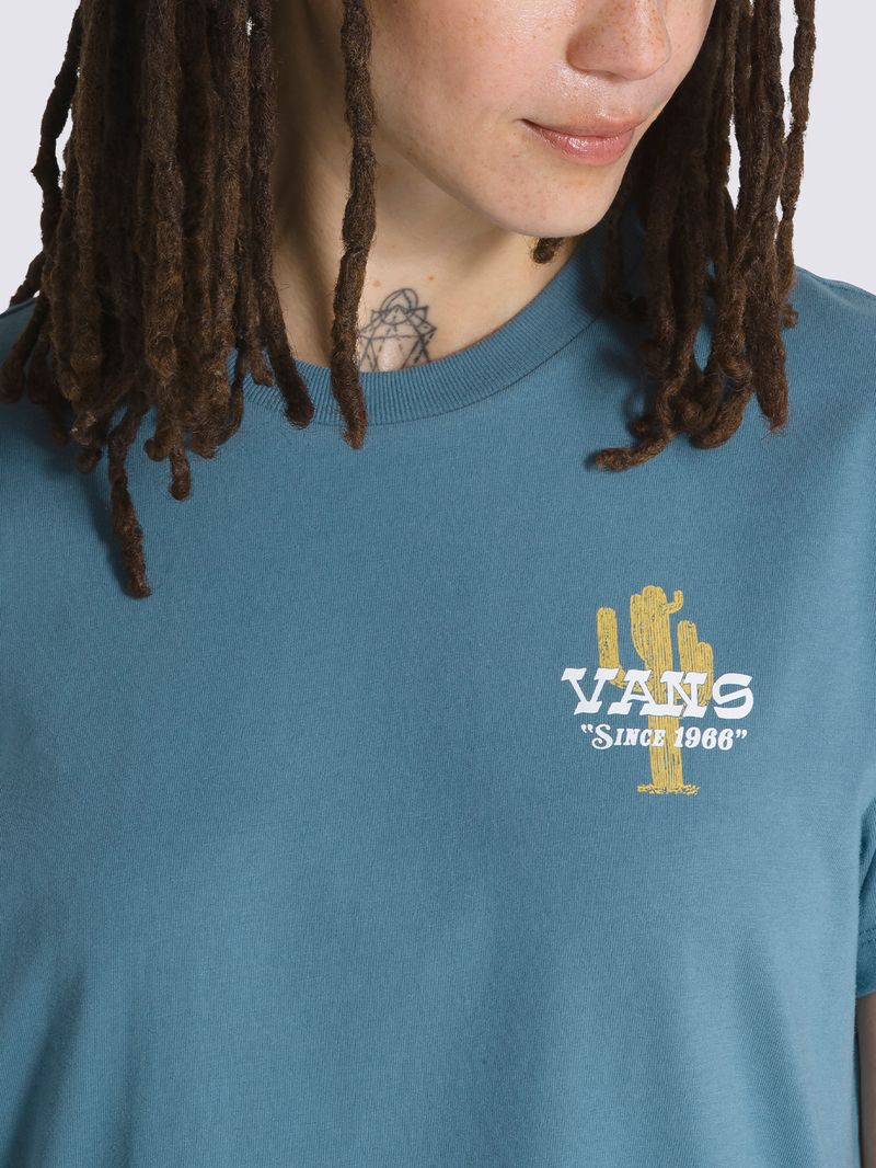 Polera-Manga-Corta-Mujer-On-The-Road-BFF-Azul-Vans