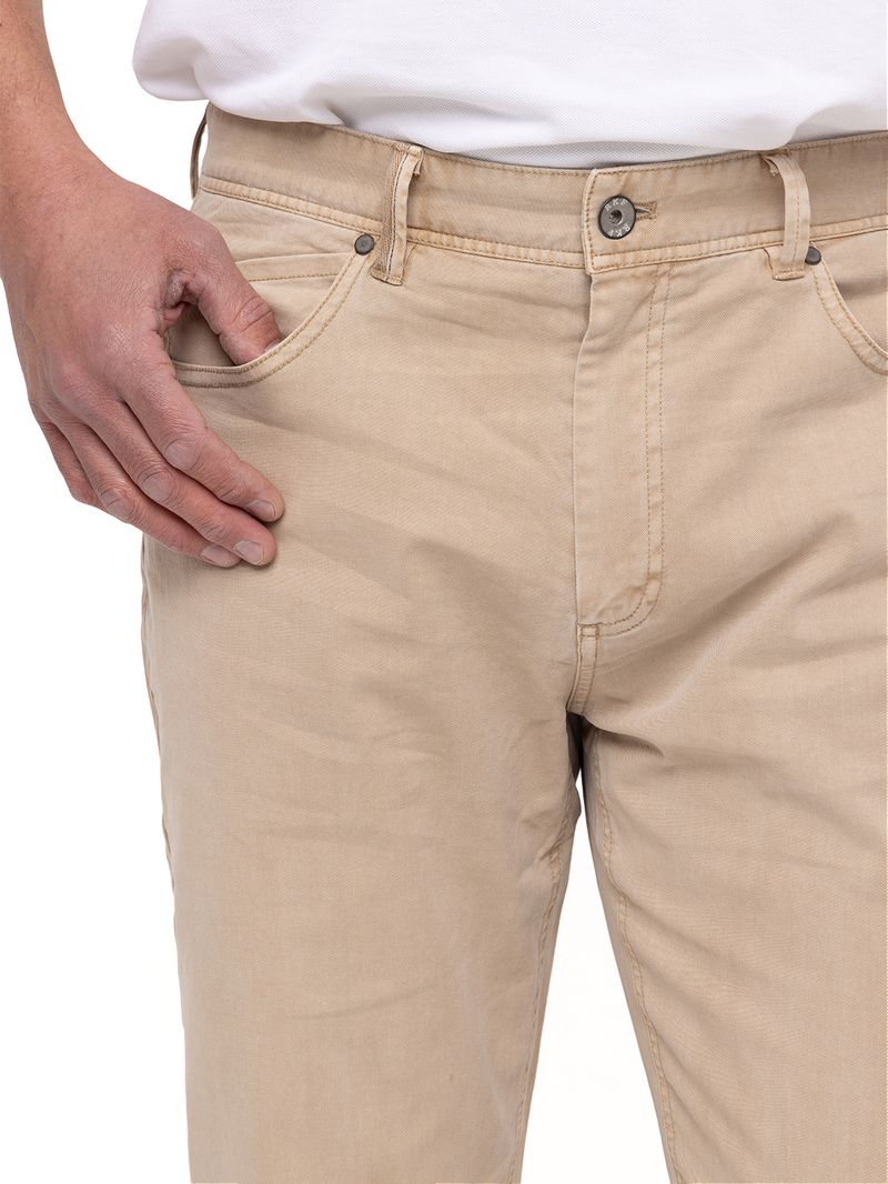 Pantalón Natural Flex Hombre Five Beige Rockford