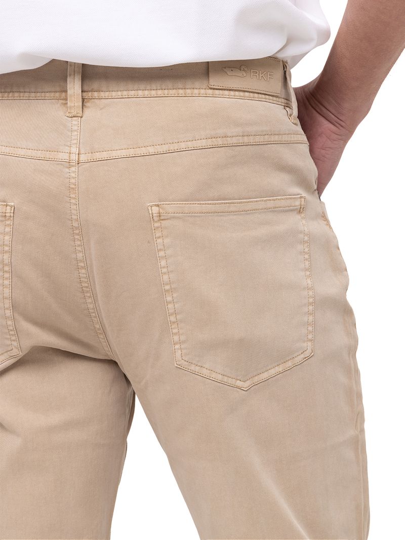 Pantalón Natural Flex Hombre Five Beige Rockford