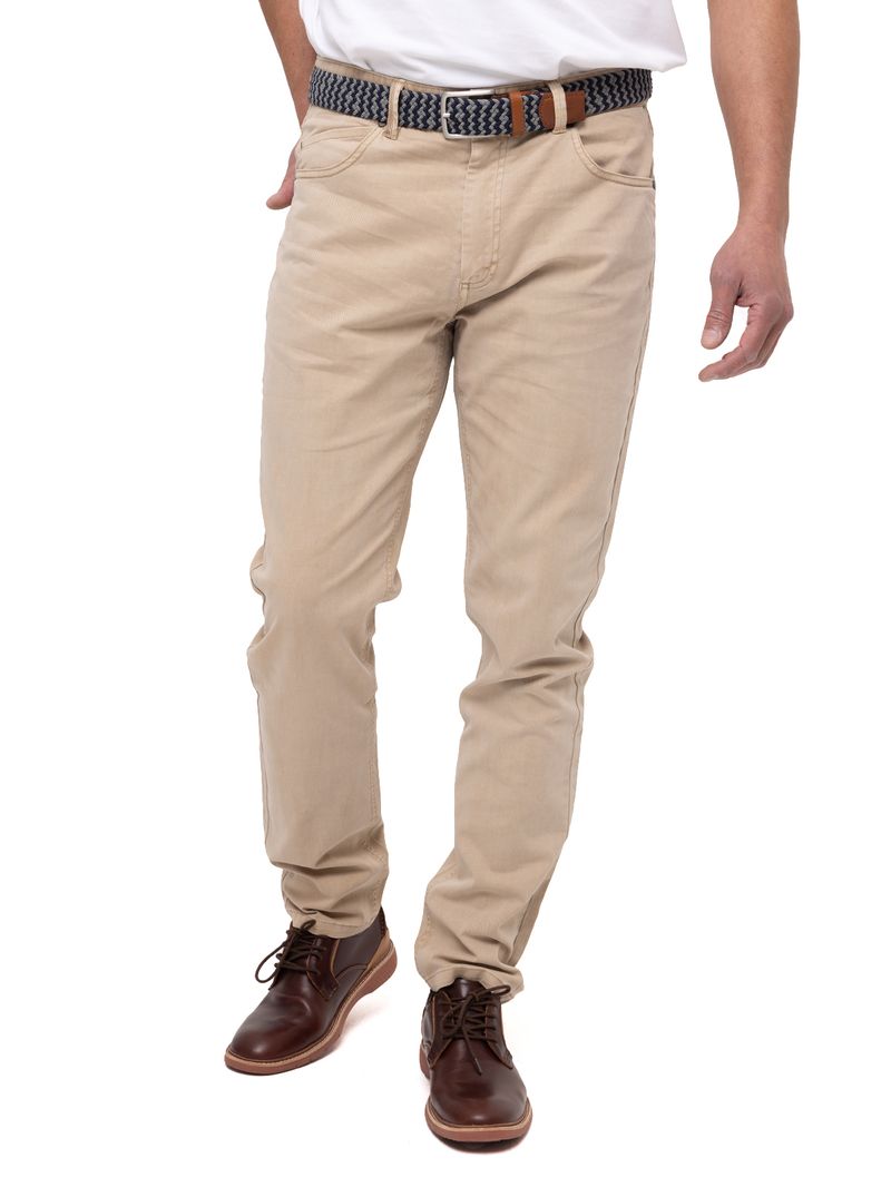 Pantalón Natural Flex Hombre Five Beige Rockford