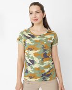 Polera-Manga-Corta-Casual-Mujer-LOGO-POCKET-TEE-MULTICOLOR-CAT