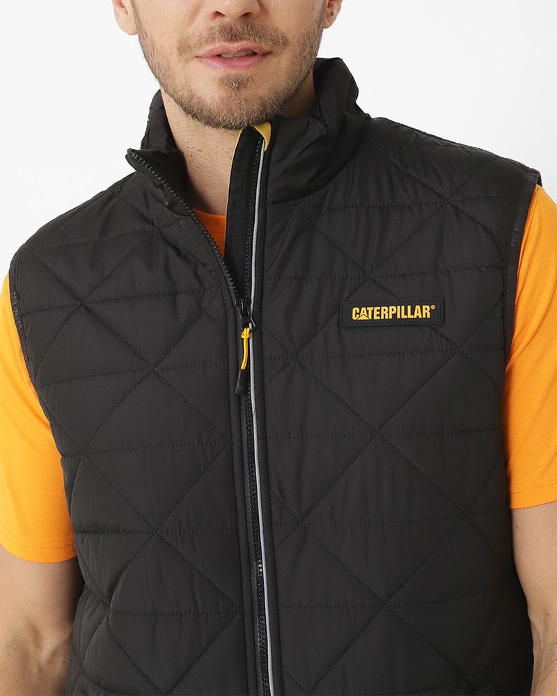 Chaqueta-Sin-Mangas-Casual-Hombre-MEDIUMWEIGHT-INSULATED-TRIANGLE-QUILTED-VEST-NEGRO-CAT