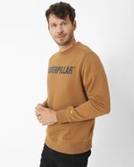 Poleron-Casual-Unisex-CATERPILLAR-LOGO-CREWNECK-SWEATSHIRT-CAFE-CAT
