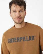 Poleron-Casual-Unisex-CATERPILLAR-LOGO-CREWNECK-SWEATSHIRT-CAFE-CAT