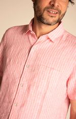 Camisa Hombre Stripeshirt Lino Orgánico