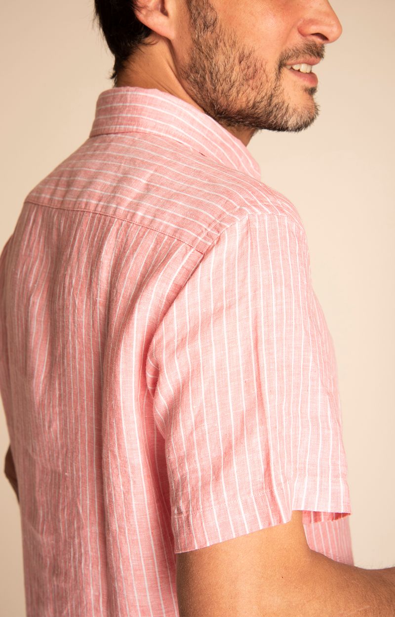 Camisa Hombre Stripeshirt Lino Orgánico