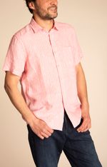 Camisa Hombre Stripeshirt Lino Orgánico