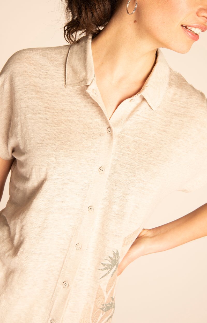 Polera Mujer Praga Lino Orgánico