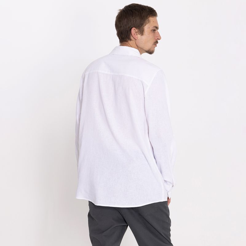 Camisa-Hombre-Lino-Bossino-Blanca-Burton