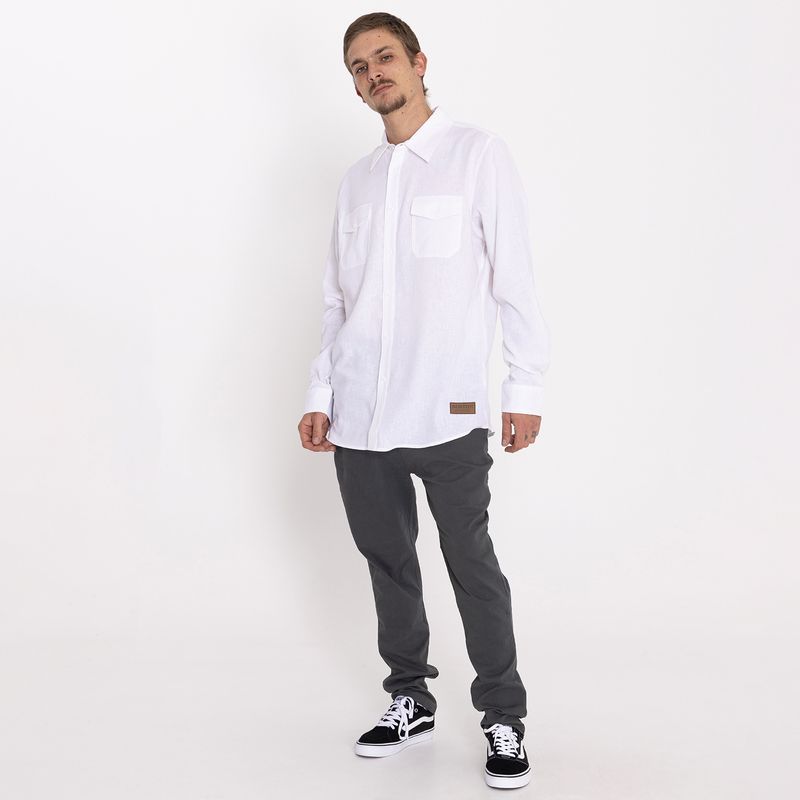 Camisa-Hombre-Lino-Bossino-Blanca-Burton