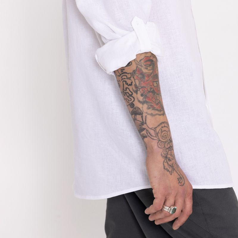 Camisa-Hombre-Lino-Bossino-Blanca-Burton