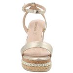 Sandalia Mujer Jack Dorado Azaleia