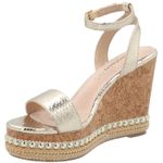 Sandalia Mujer Jack Dorado Azaleia