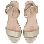 Sandalia Mujer Jack Dorado Azaleia