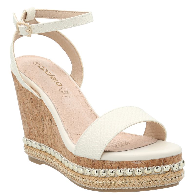 Sandalia Mujer Jack Blanco Azaleia