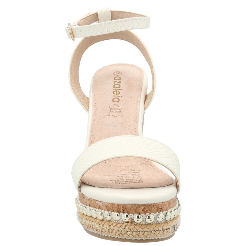 Sandalia Mujer Jack Blanco Azaleia
