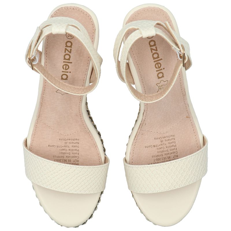 Sandalia Mujer Jack Blanco Azaleia