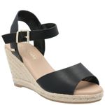 Sandalia Mujer Blu Negro Azaleia