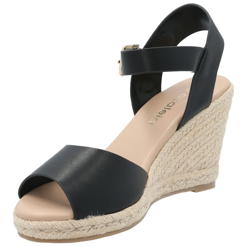 Sandalia Mujer Blu Negro Azaleia