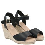 Sandalia Mujer Blu Negro Azaleia