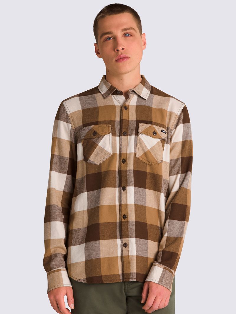 Camisa vans hombre marron on sale