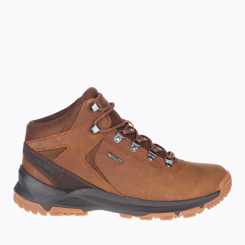 Botin Hombre Erie Mid Leather Waterproof-Merrell Chile 