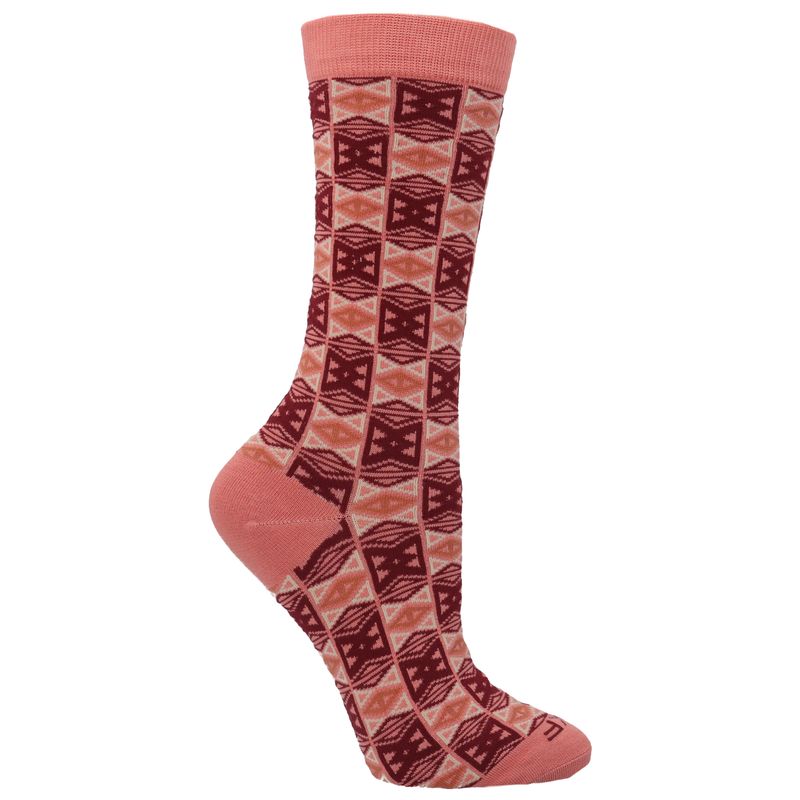 Calcetin-Bambu-Mujer-Pattern-Rosado-Rockford