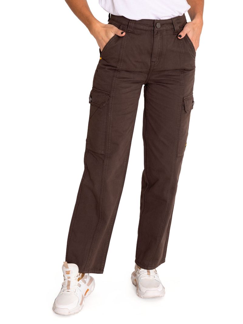 Pantalon Casual Mujer Heritage Uniform High-Rise Cargo Pant Negro Cat