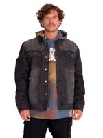 Chaqueta-Casual-Hombre-Flannel-Lined-Denim-Jacket-Gris-Cat