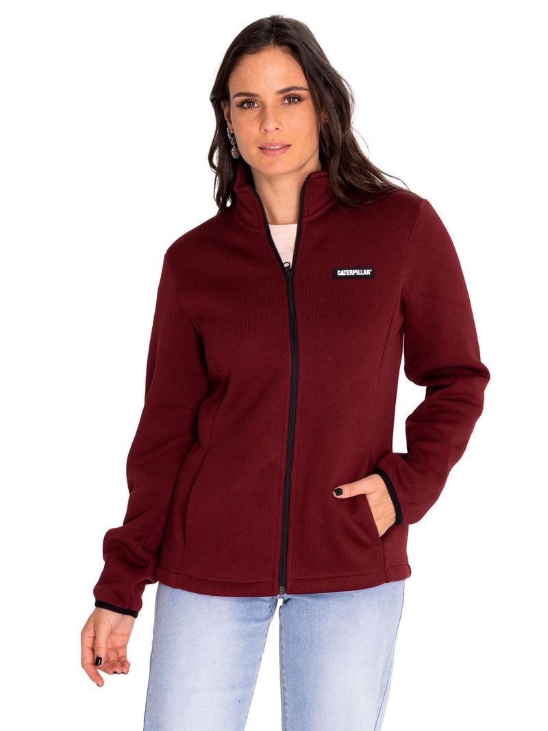 Polar-Casual-Mujer-W-Foundation-Sweater-Fleece-Rojo-Cat