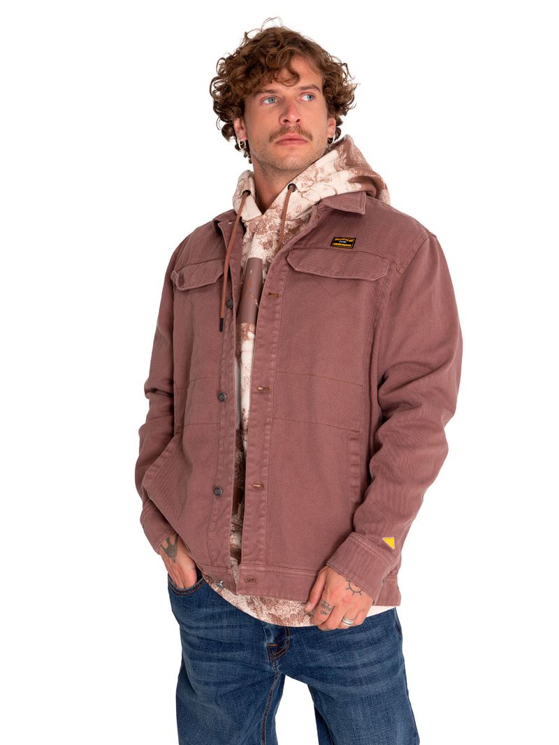 Chaqueta-Casual-Unisex-Heritage-Uniform-Twill-Shirt-Jacket-Gris-Cat