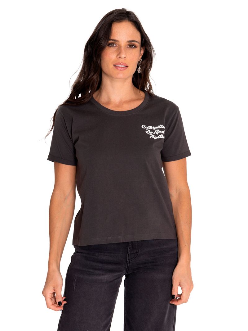 Polera-Manga-Corta-Casual-Mujer-Novelty-Droptail-Tee-Negro-Cat