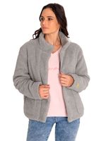 Polar-Casual-Mujer-Insulated-Full-Zip-Teddy-Jacket-Gris-Cat