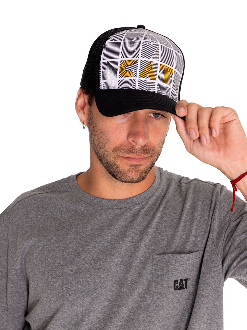 Jockey-Casual-Hombre-Cat-Printed-Trucker-Negro-Cat