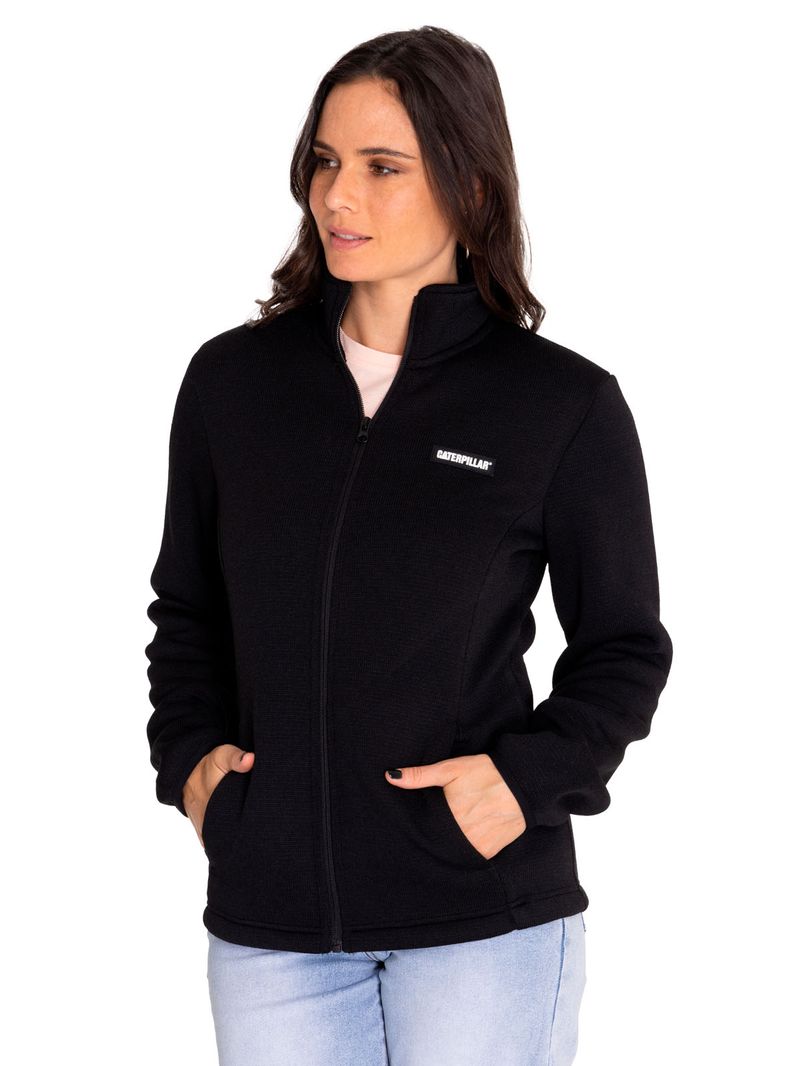 Polar-Casual-Mujer-W-Foundation-Sweater-Fleece-Negro-Cat