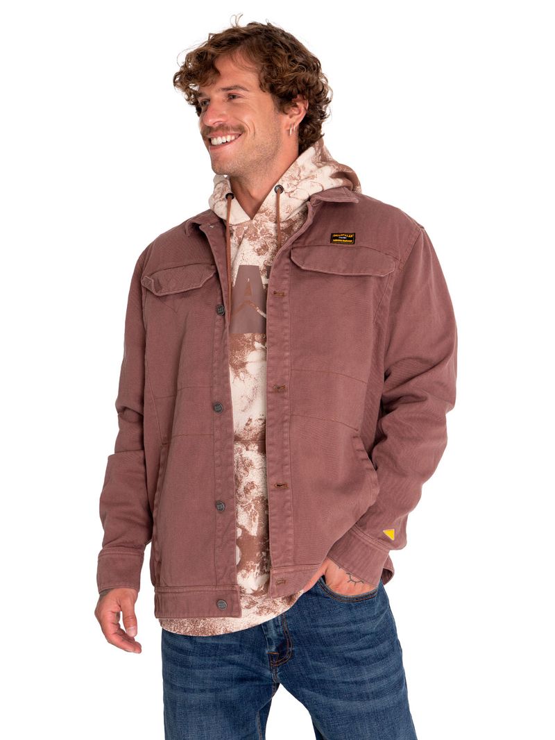 Chaqueta-Casual-Unisex-Heritage-Uniform-Twill-Shirt-Jacket-Gris-Cat