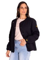 Chaqueta-Casual-Mujer-Heritage-Uniform-Lightweight-Quilted-Jacket-Negro-Cat