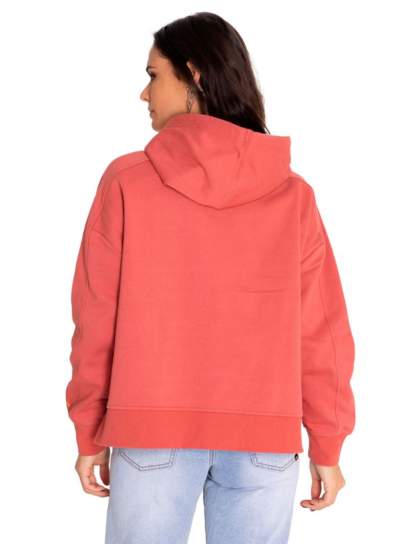 Poleron-Casual-Mujer-Fleece-Oversized-Cozy-Hoodie-Rojo-Cat