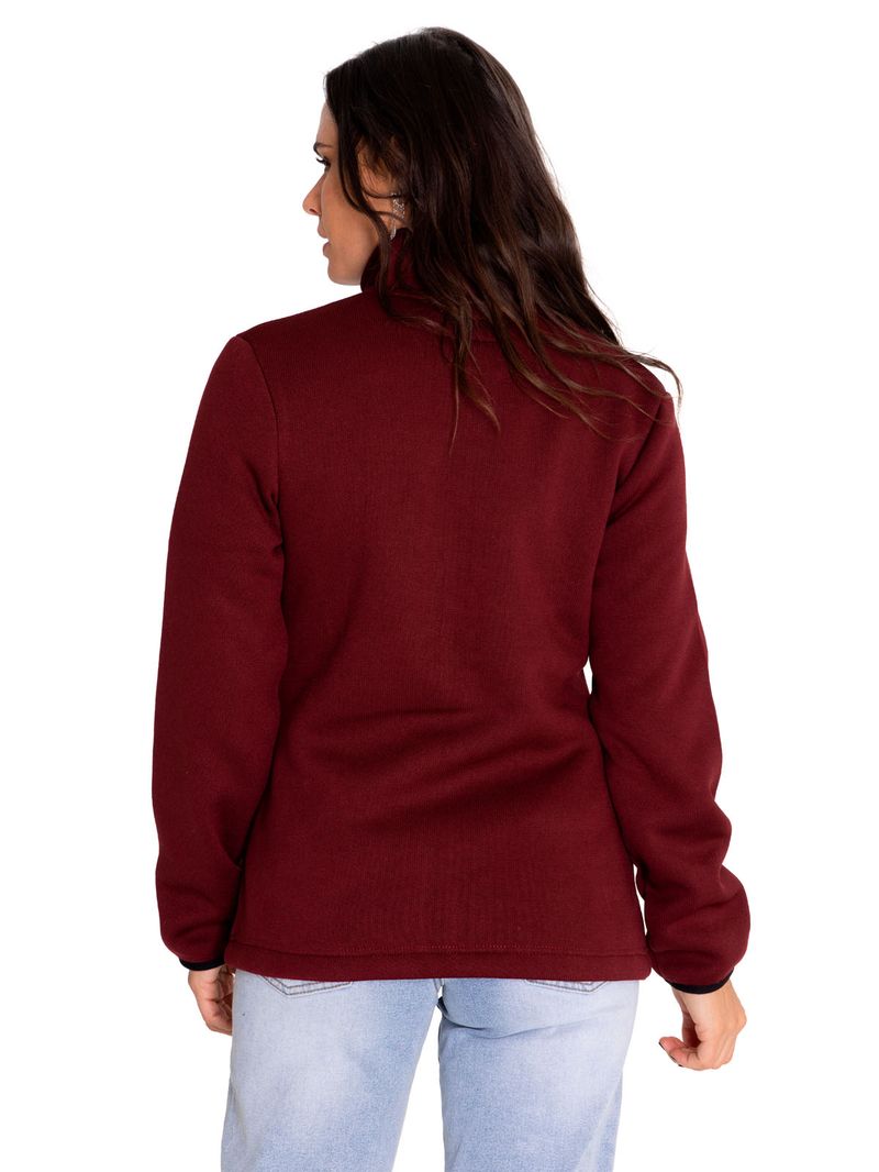 Polar-Casual-Mujer-W-Foundation-Sweater-Fleece-Rojo-Cat