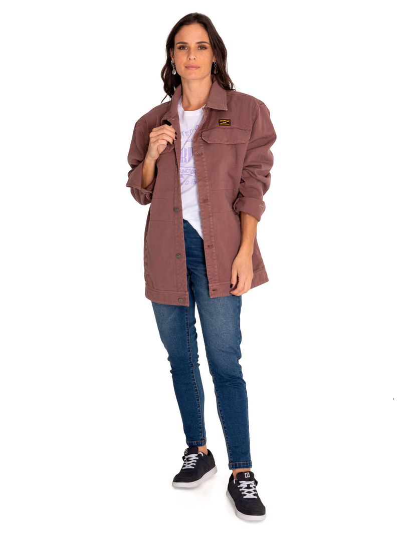 Chaqueta-Casual-Unisex-Heritage-Uniform-Twill-Shirt-Jacket-Gris-Cat