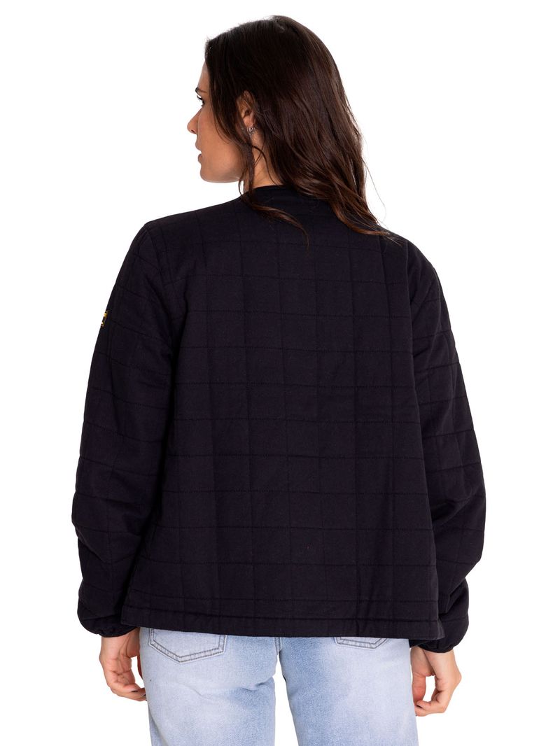 Chaqueta-Casual-Mujer-Heritage-Uniform-Lightweight-Quilted-Jacket-Negro-Cat