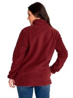 Polar-Casual-Mujer-W-Polar-Fleece-Half-Snap-Jacket-Rojo-Cat