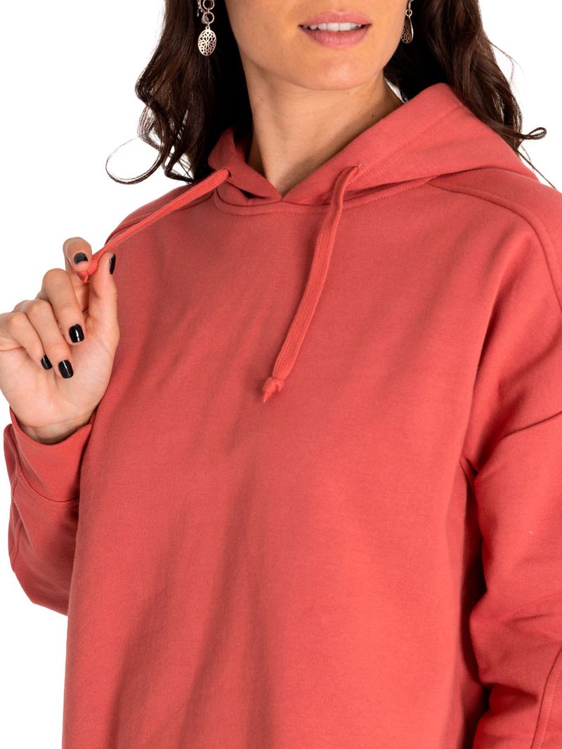 Poleron-Casual-Mujer-Fleece-Oversized-Cozy-Hoodie-Rojo-Cat