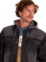 Chaqueta-Casual-Hombre-Flannel-Lined-Denim-Jacket-Gris-Cat