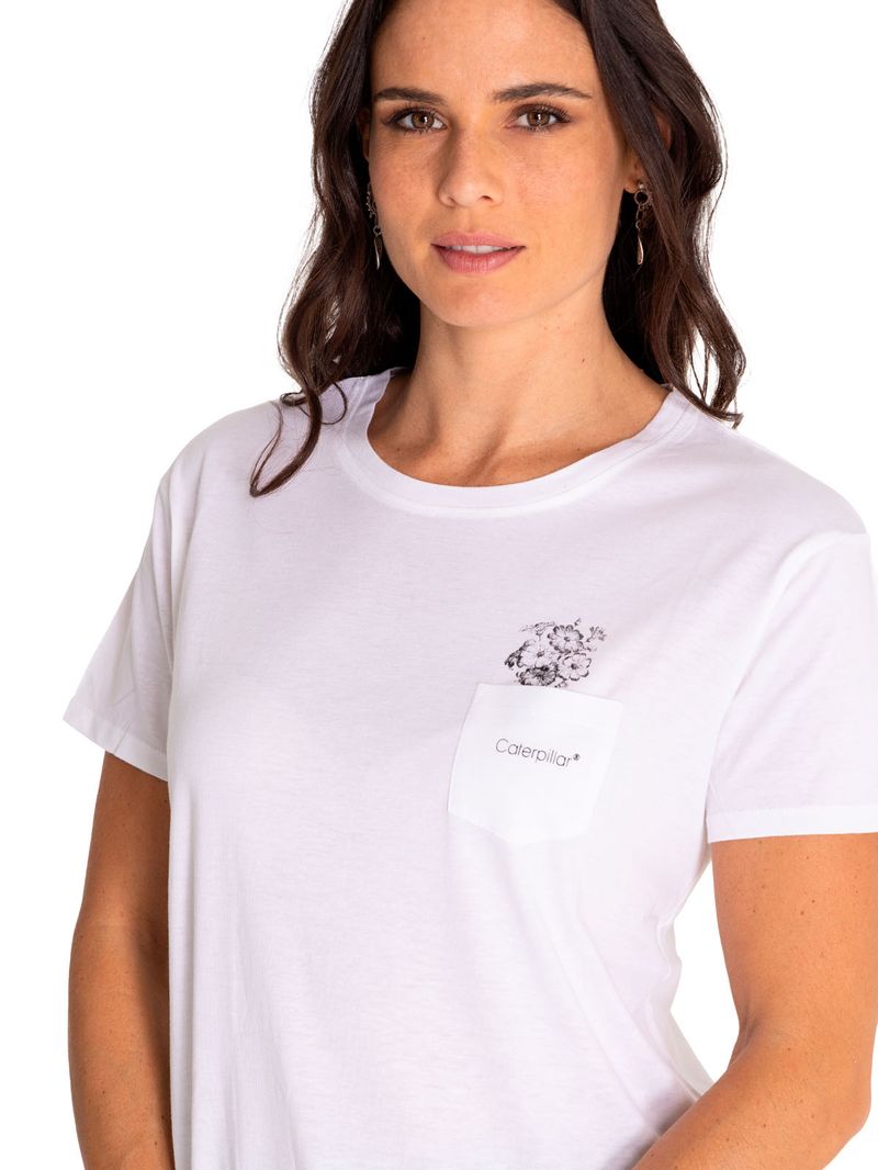 Polera-Manga-Corta-Casual-Mujer-Sketch-Floral-Graphic-Tee-2-Blanco-Cat