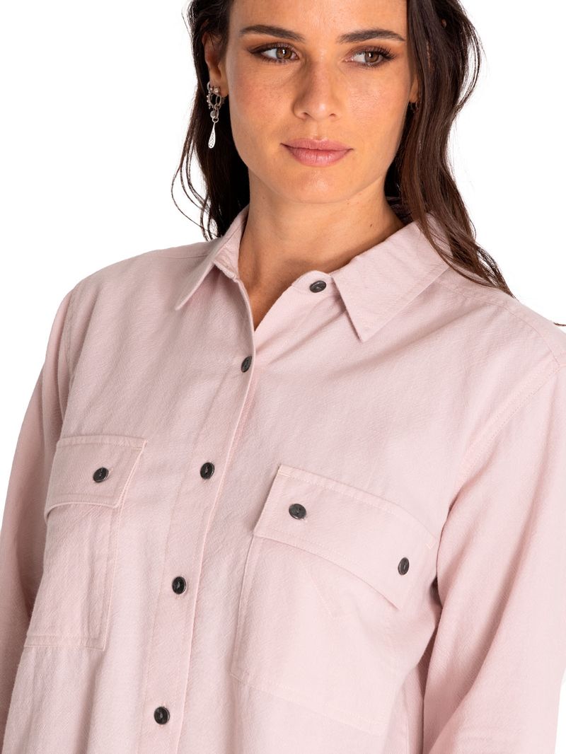 Blusa-Manga-Larga-Casual-Mujer-Heritage-Uniform-Boxy-L-S-Shirt-Morado-Cat