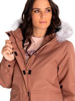 Chaqueta Casual Mujer Mediumweight Insulated Hooded Jacket Gris Cat
